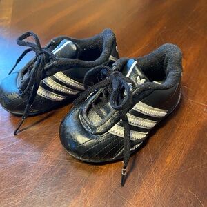 Adidas Kids Black and White Sneakers